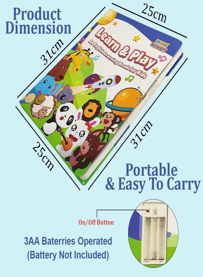 fizzytech كتاب فيزي تك الذكي للأطفال - كتاب صوتي تعليمي للأطفال، لعبة موسيقية تعليمية للأطفال الصغار، تعلم تفاعلي للبنات والأولاد - Image 2